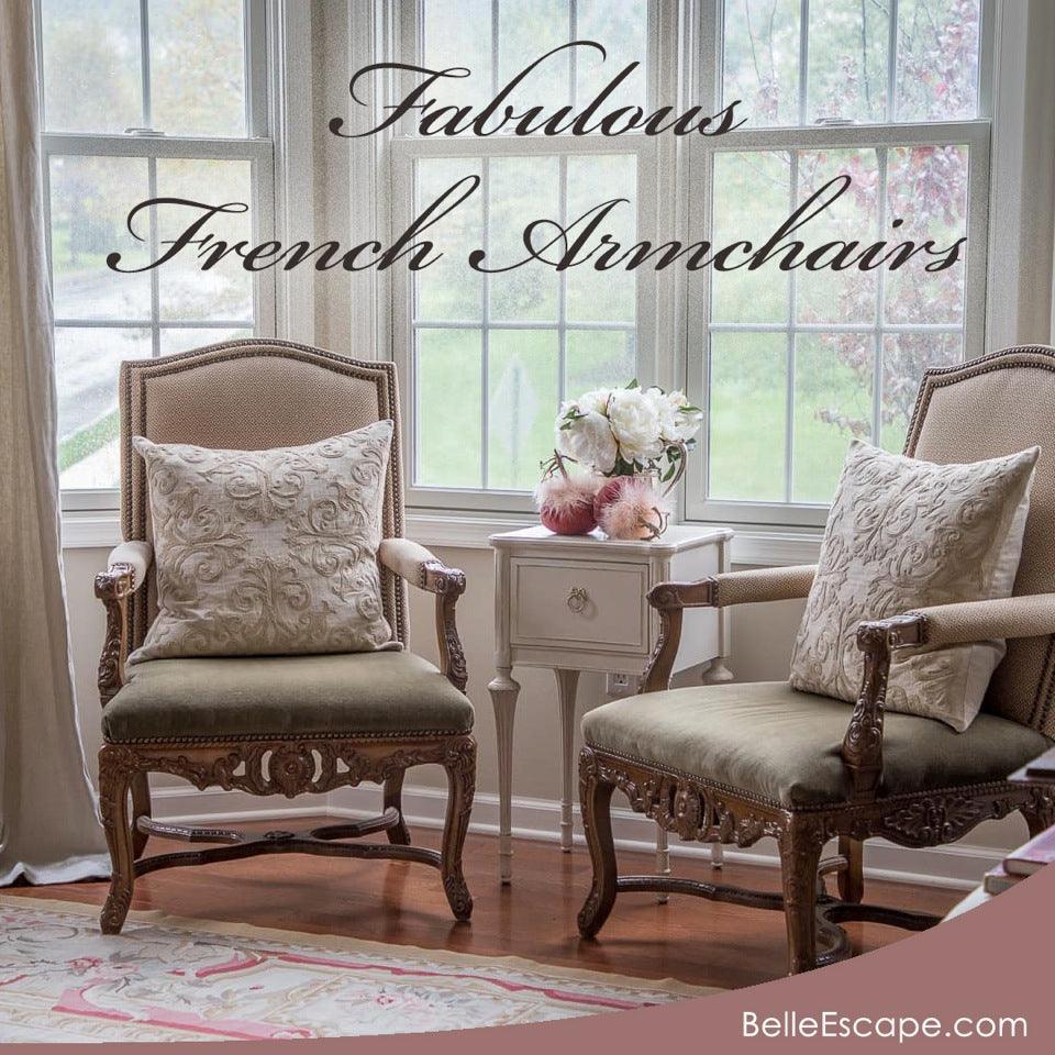 French Arm Chairs - Timeless and Fabulous - Belle Escape