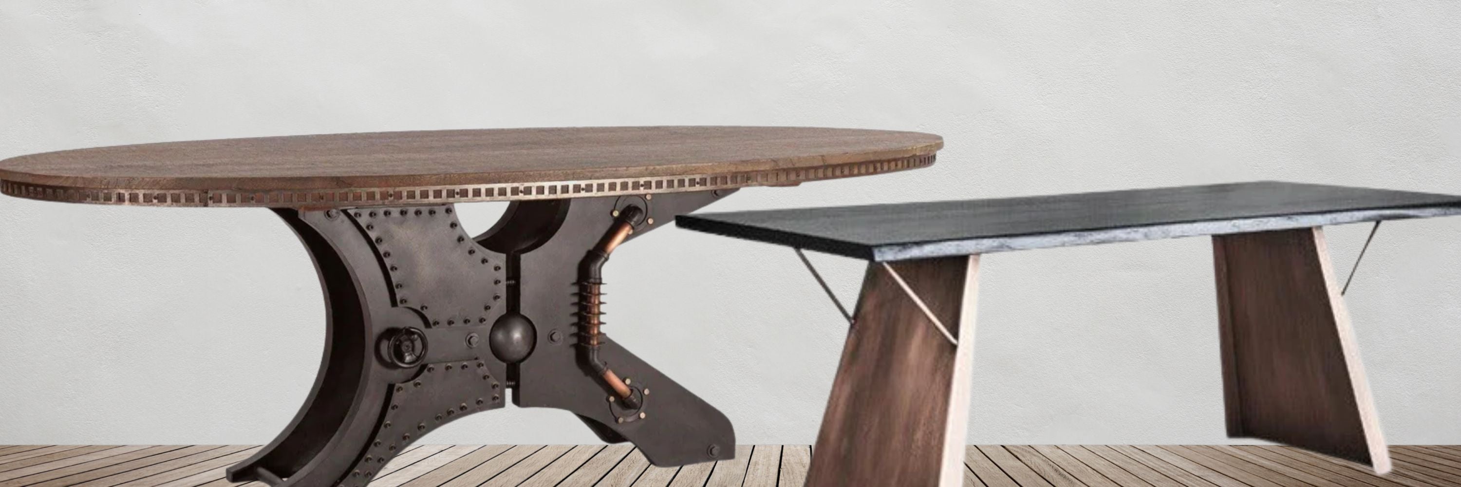 Industrial Chic Dining Tables - Belle Escape