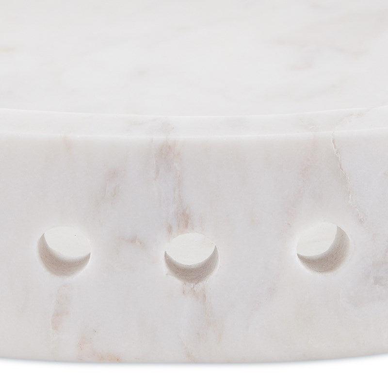 Lisette Large White Marble Tray