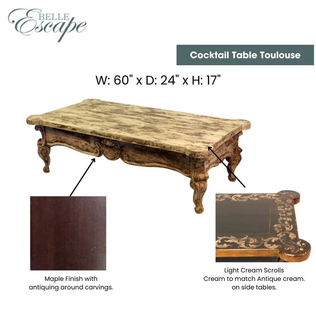Custom Order: French Country Living Room (Vick - 50% Final)