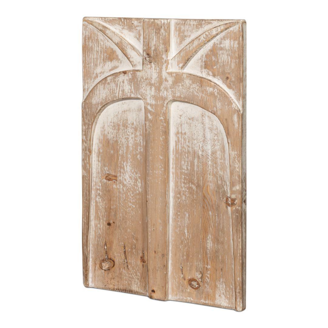 Natural Boho Carved Panel
