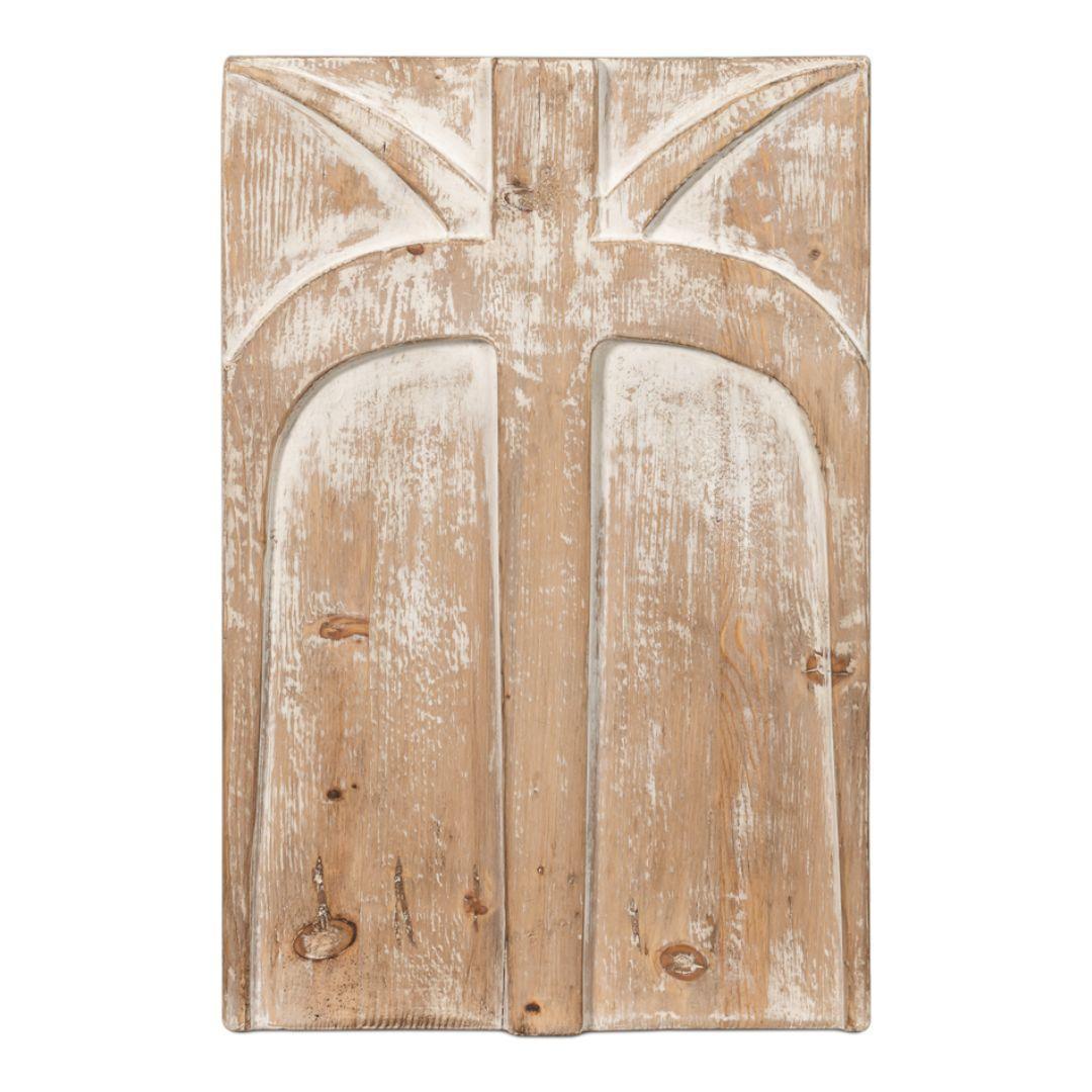 Natural Boho Carved Panel