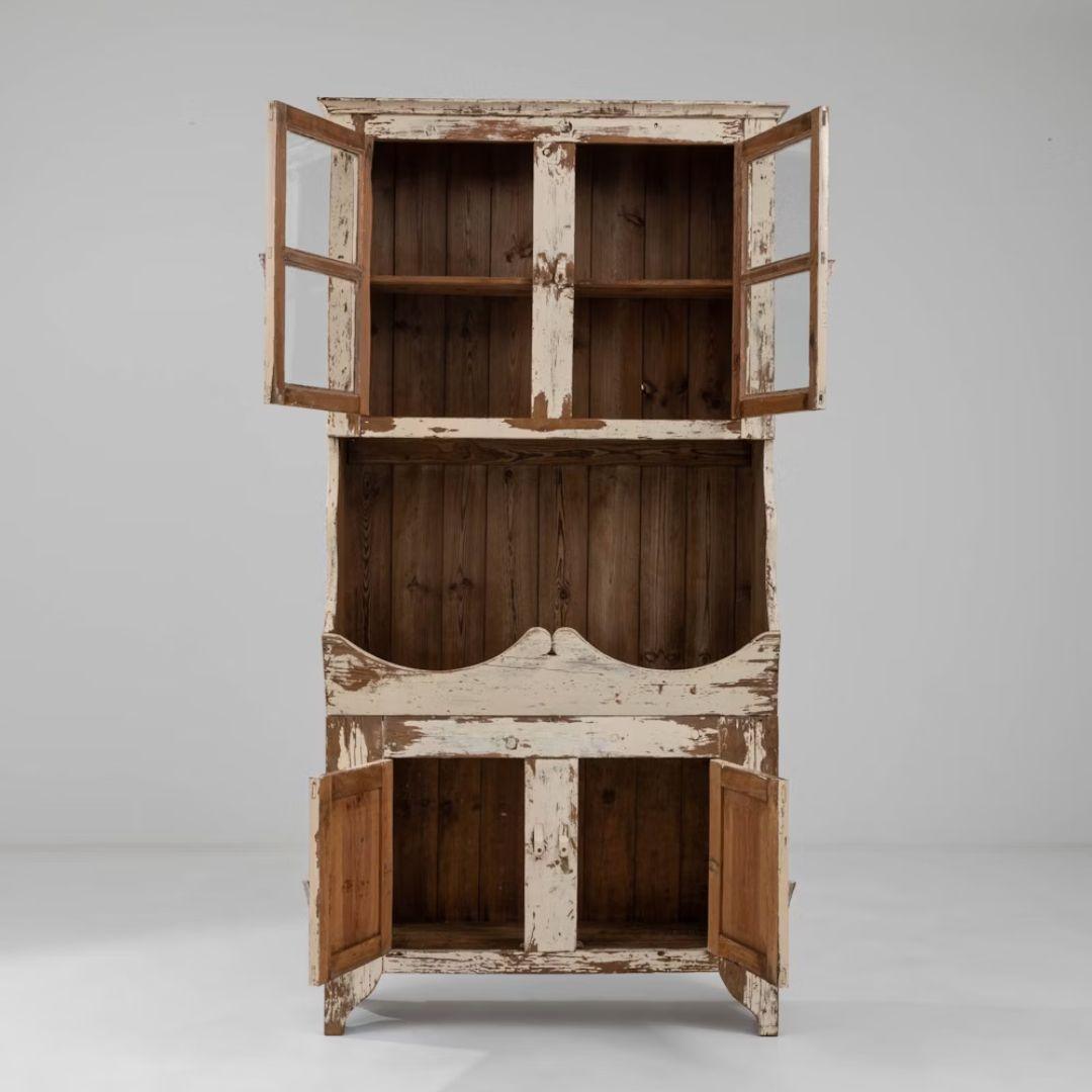 Portuguese Antique Wooden Vitrine, Circa 1850