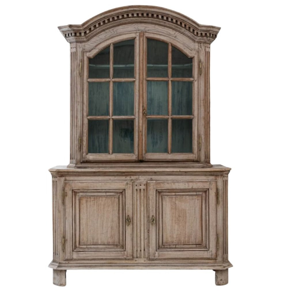 Arched French Vitrine Cabinet, Circa 1850