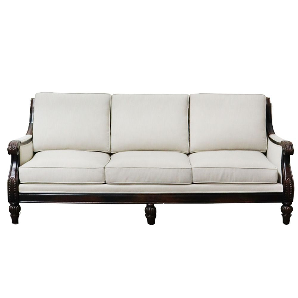 Black Wooden French Country Sofa