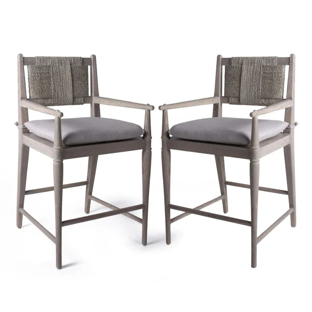 Cadiz Rush Back Counter Stool