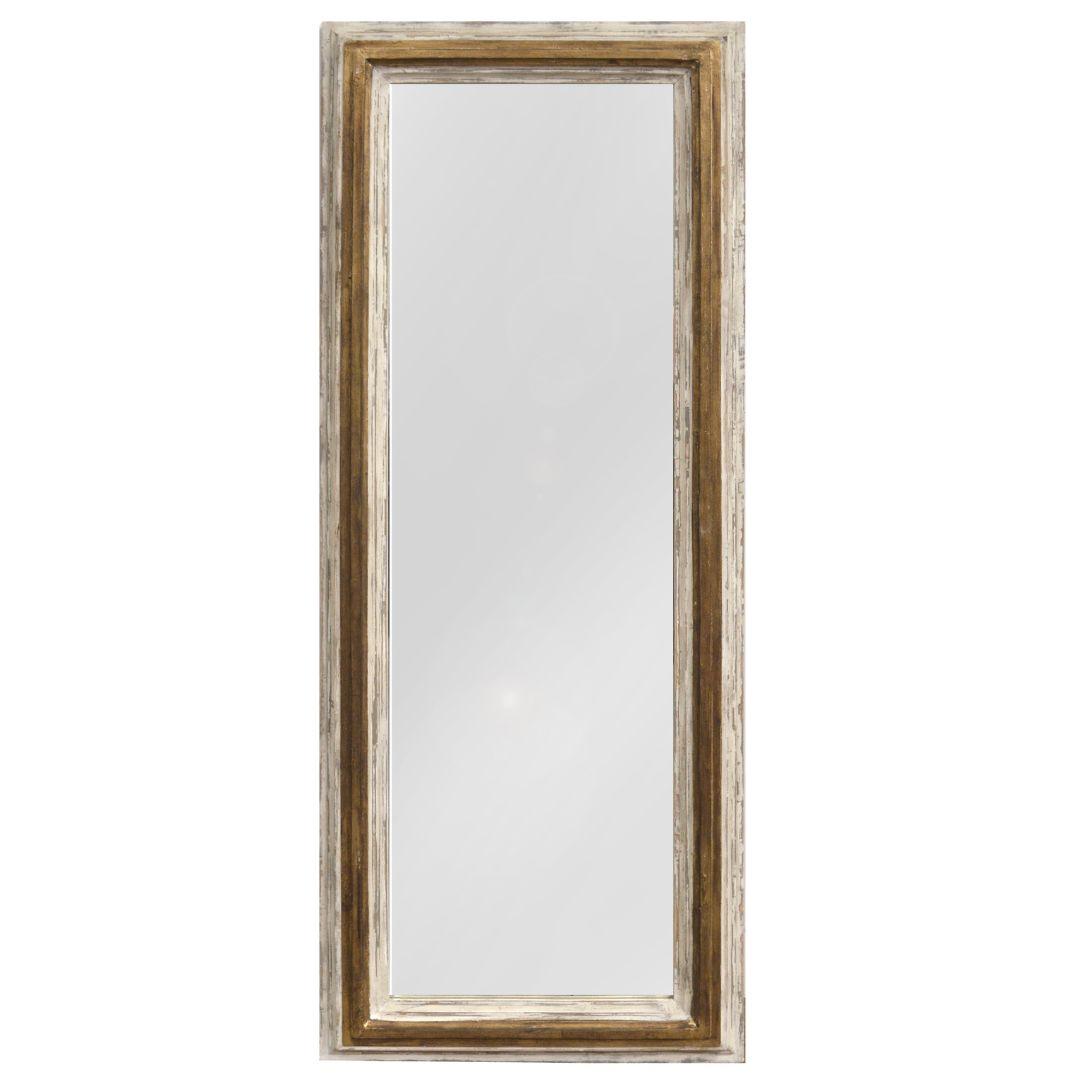 Two Tone Distressed French Mirror