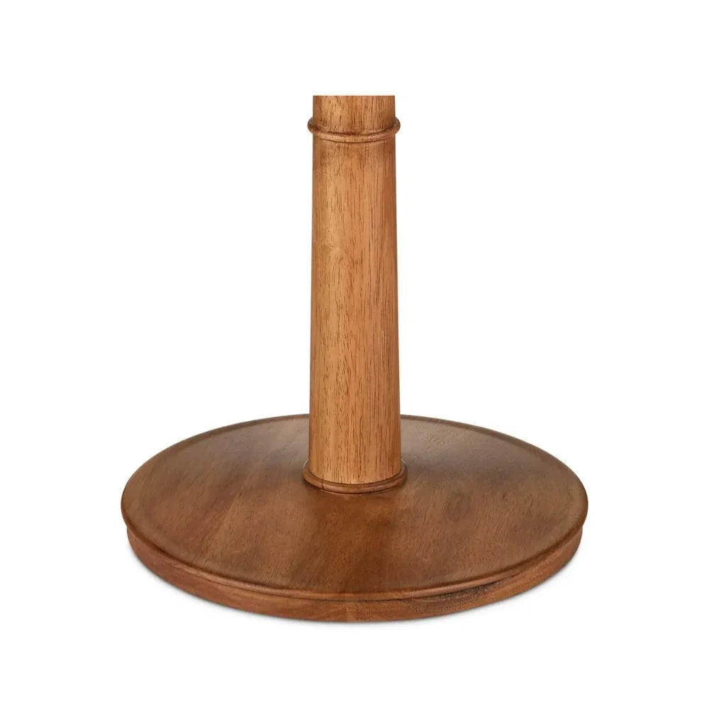 Natural Fluted Base Floor Lamp