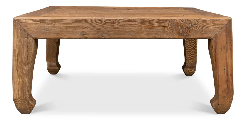 Brown Farmhouse Planked Coffee Table
