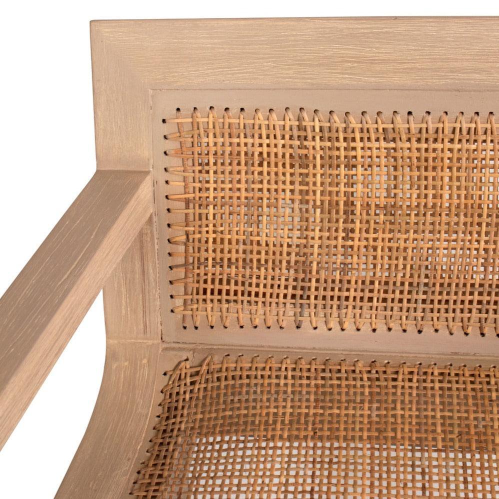 Modern Natural Rattan Curved Bar Stool