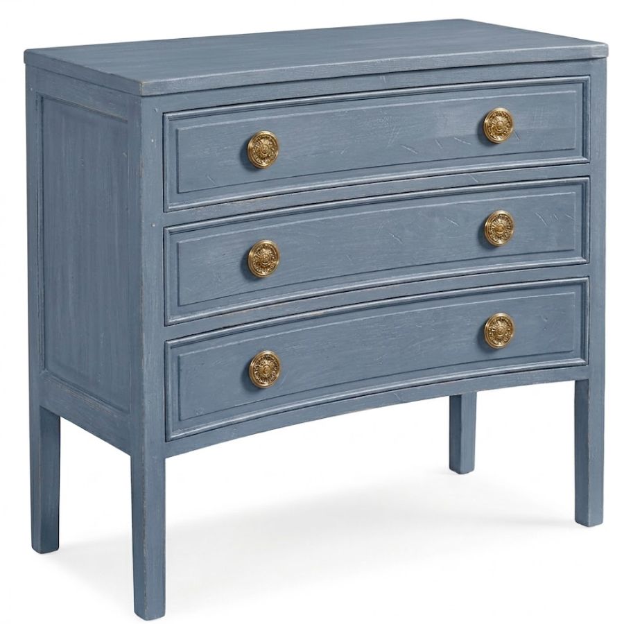 Classic Curved Front Wooden Chest