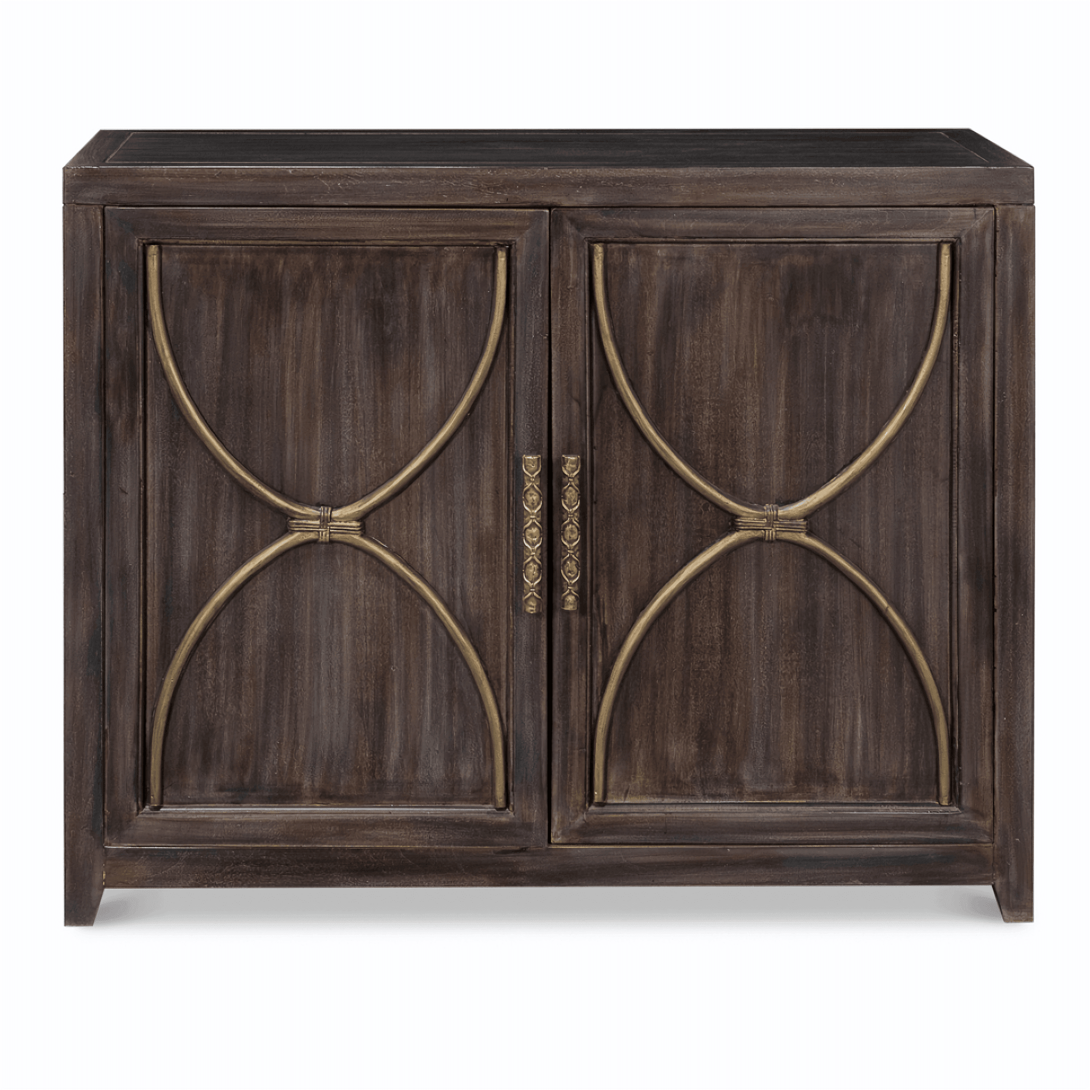 Dark Acacia Wood Side Cabinet