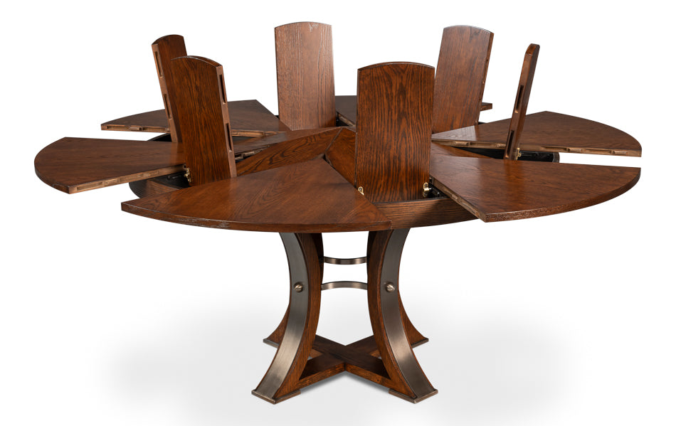 Palladio Brown Tower Jupe Dining Table - Medium