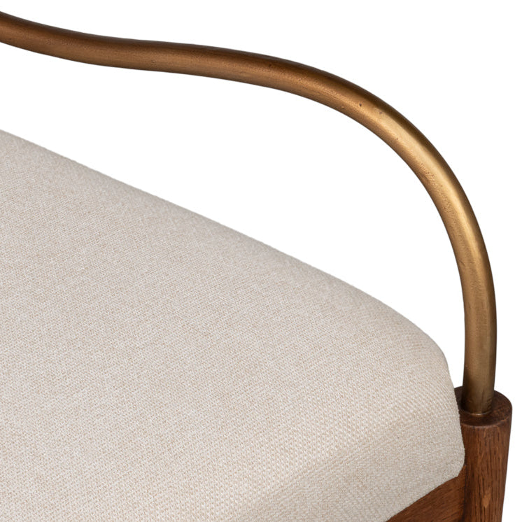 Aurelle Tan Upholstered Oak Dining Chair