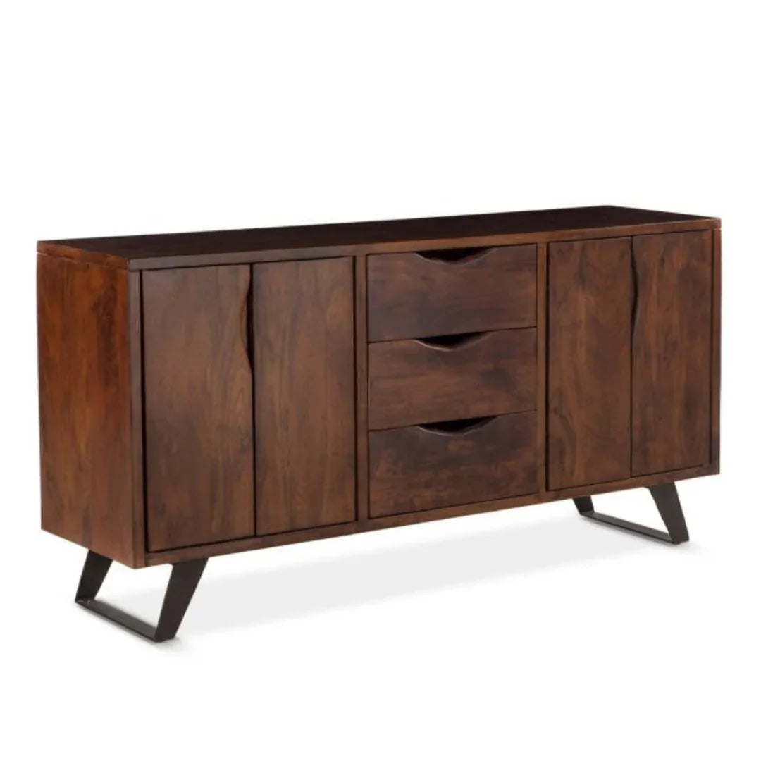 Acacia Slab Wood Brown Sideboard