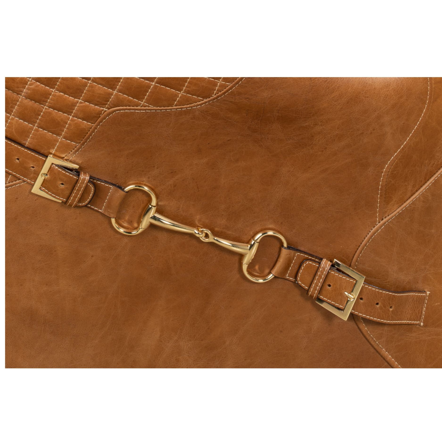 Cuba Brown Leather Accent Chair