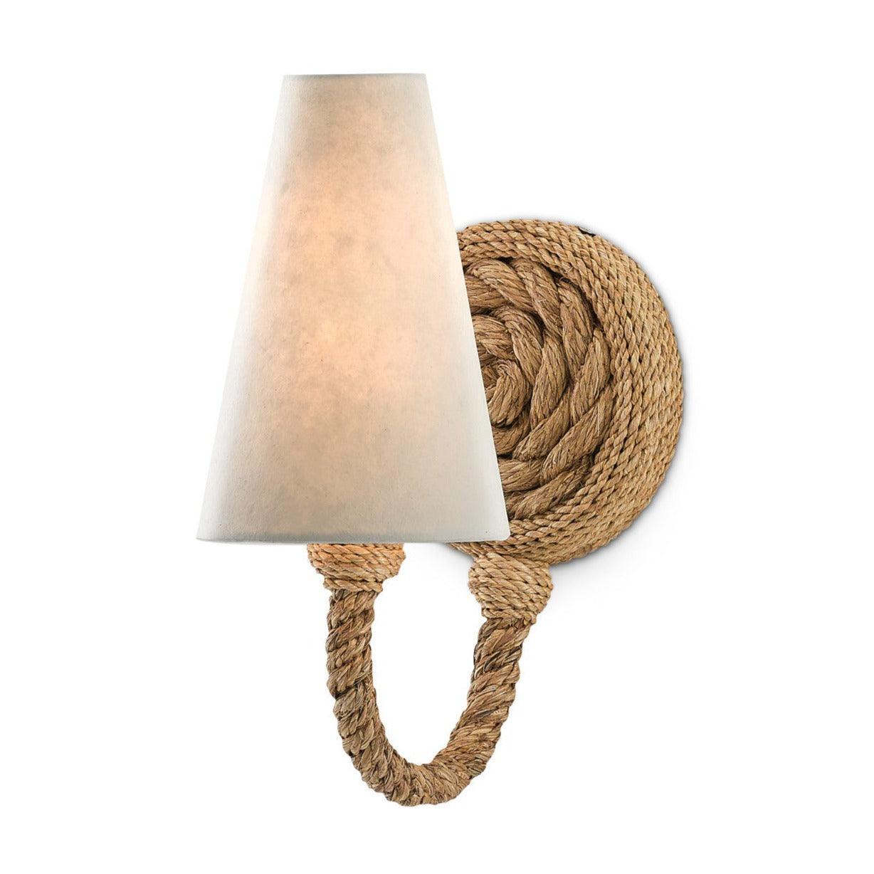 Merchant Rope Candlelit Wall Sconce