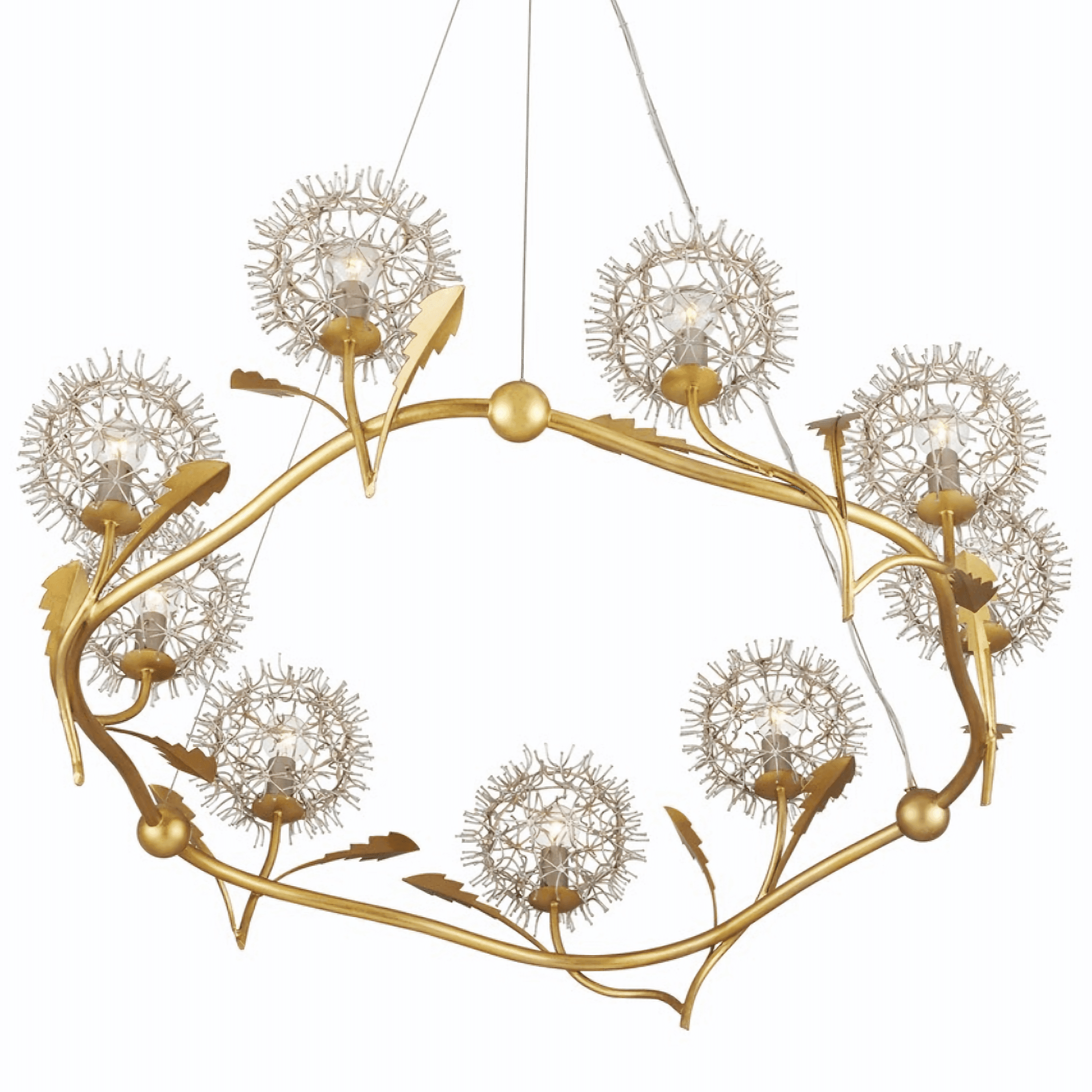 Wish Flower Silver & Gold Chandelier