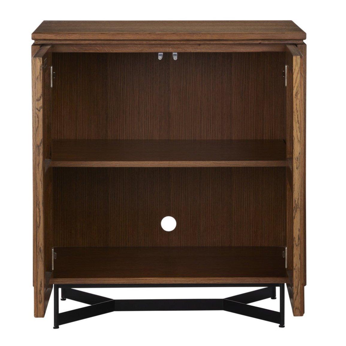 Slats Pattern 2-Door Side Chest