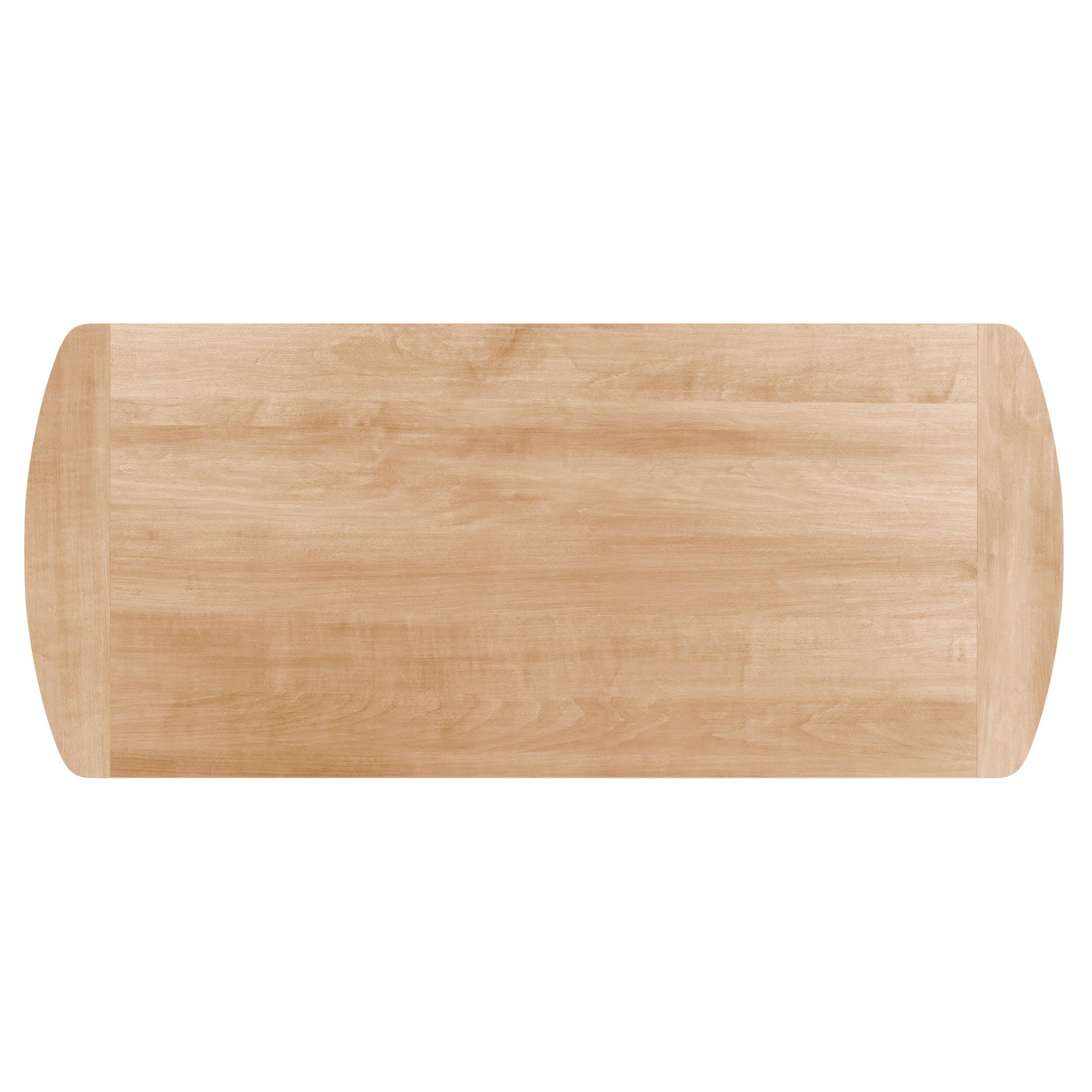 Natural Wood Slab Leg Dining Table
