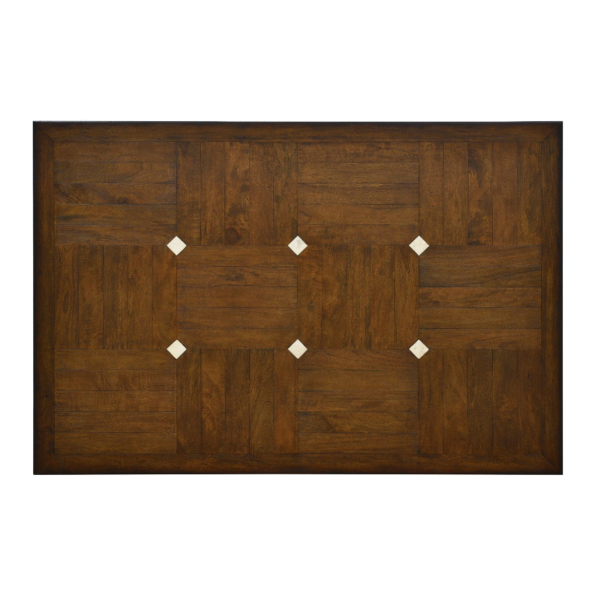 Aldwyn Wood Cream Stone Inlay Coffee Table