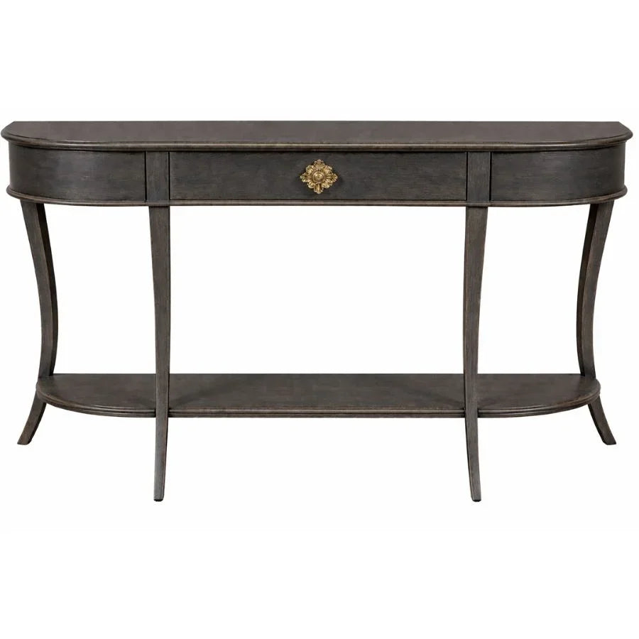 Allure Curved Demilune Console Table