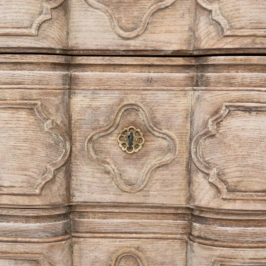 Antique Belgian Oak Chest of Drawers, Circa 1820