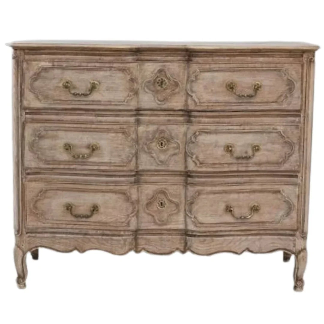 Antique Belgian Oak Chest of Drawers, Circa 1820