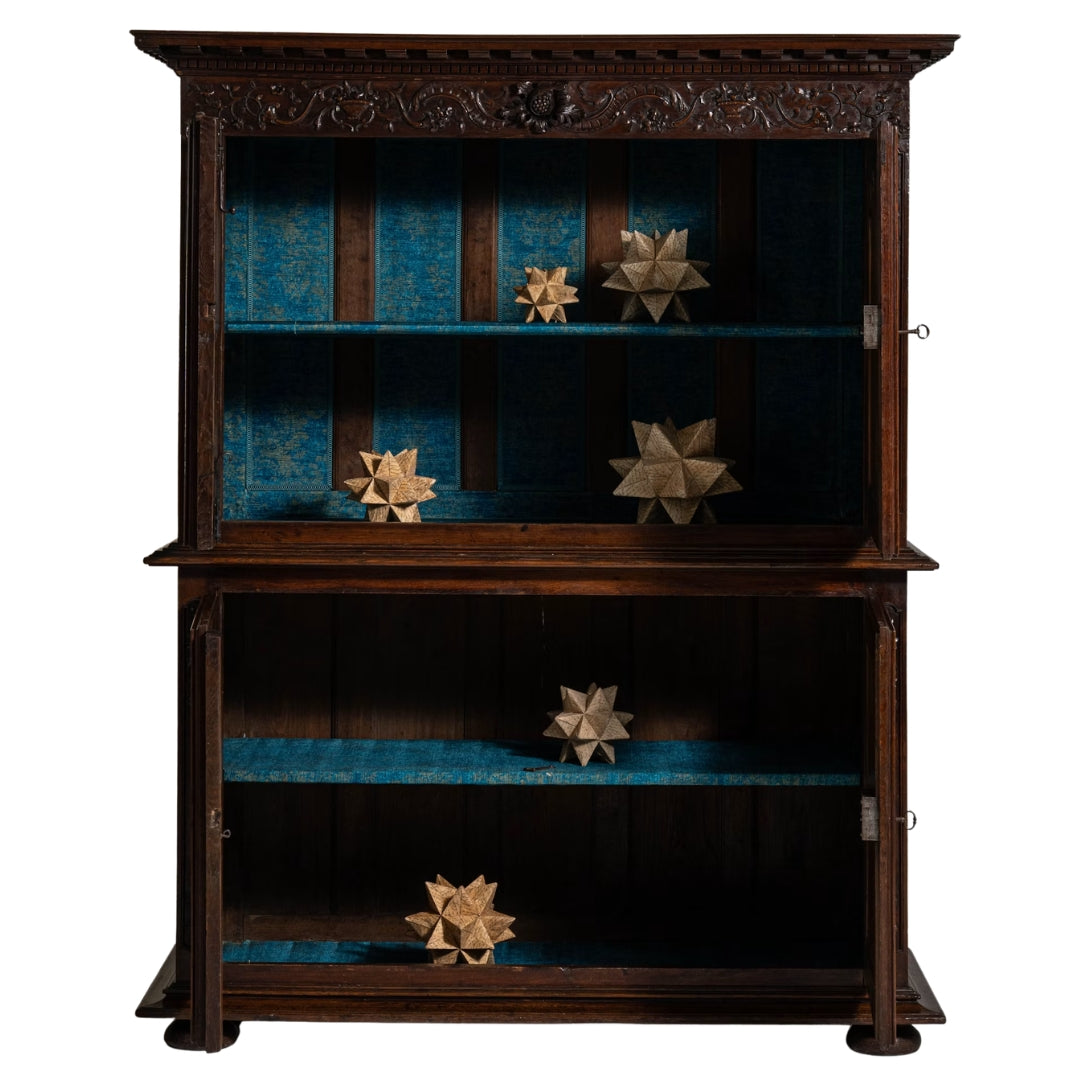 French Baroque Ornately Carved Armoire, Circa 1800