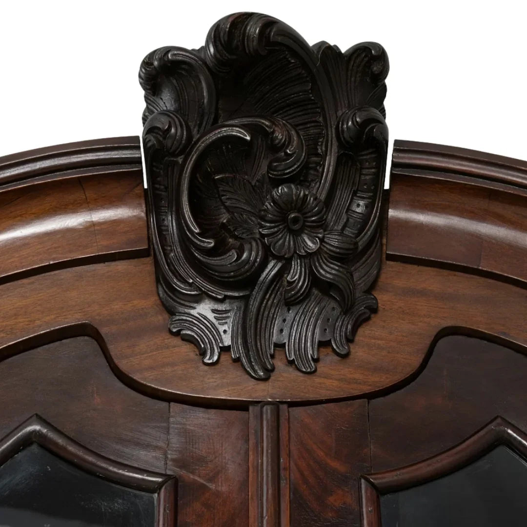 English Georgian Mahogany Display Cabinet, Circa 1820