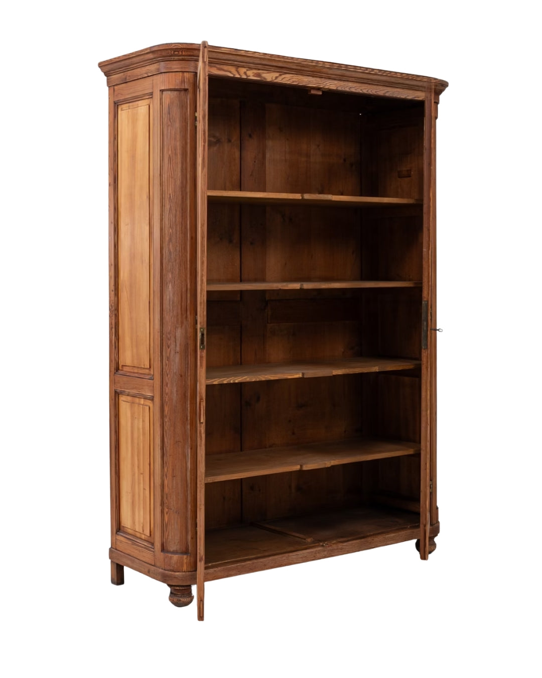 Antique French Wooden Cabinet with Metal Mesh, Circa 1860