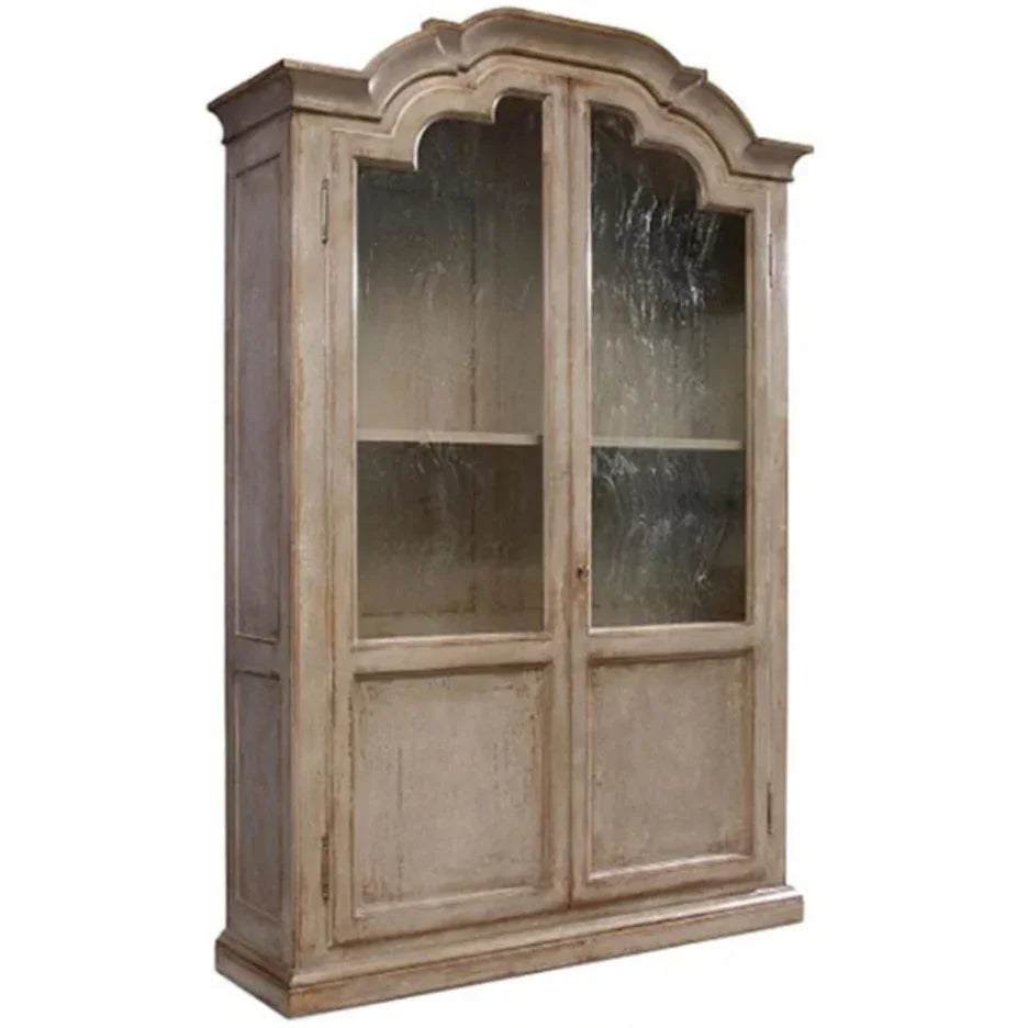 Arched Glass-Front Display Cabinet