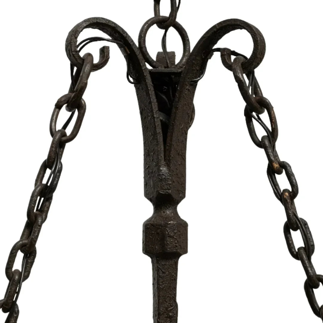 Antique Gothic Revival Chandelier, Circa 1940
