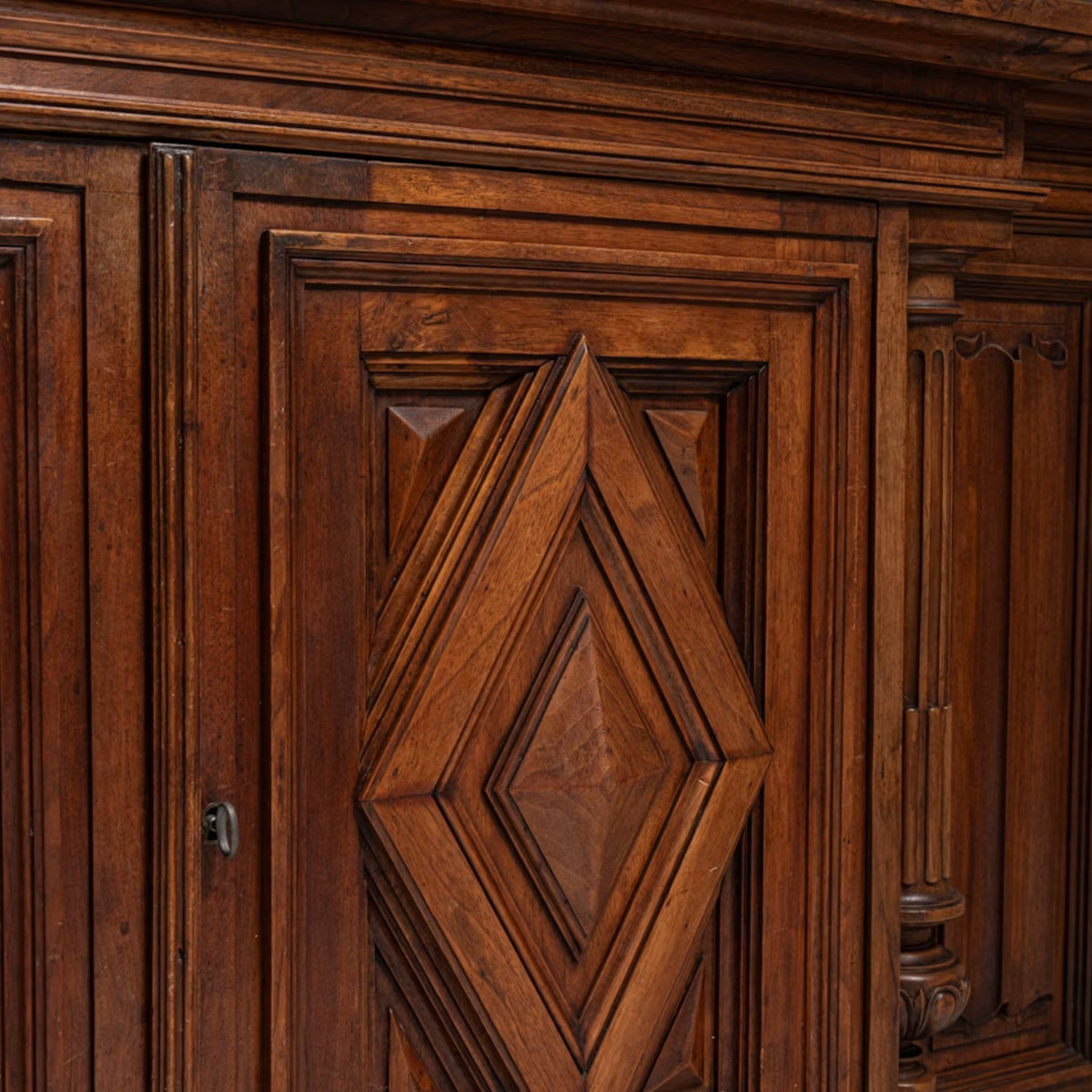 Antique Renaissance Revival Vitrine Cabinet, Circa 1860