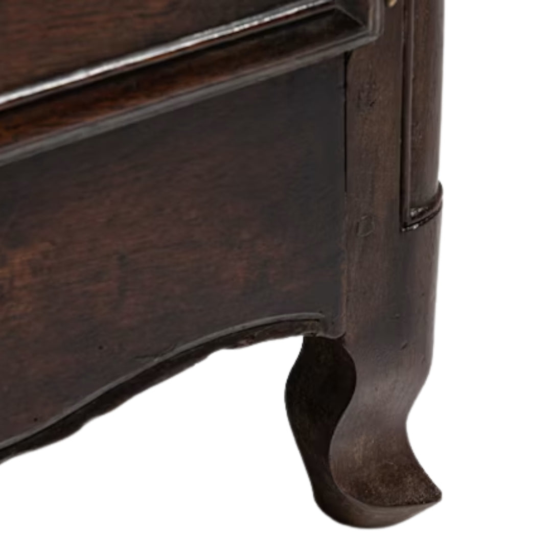 Antique Walnut Curio Sideboard Circa 1800
