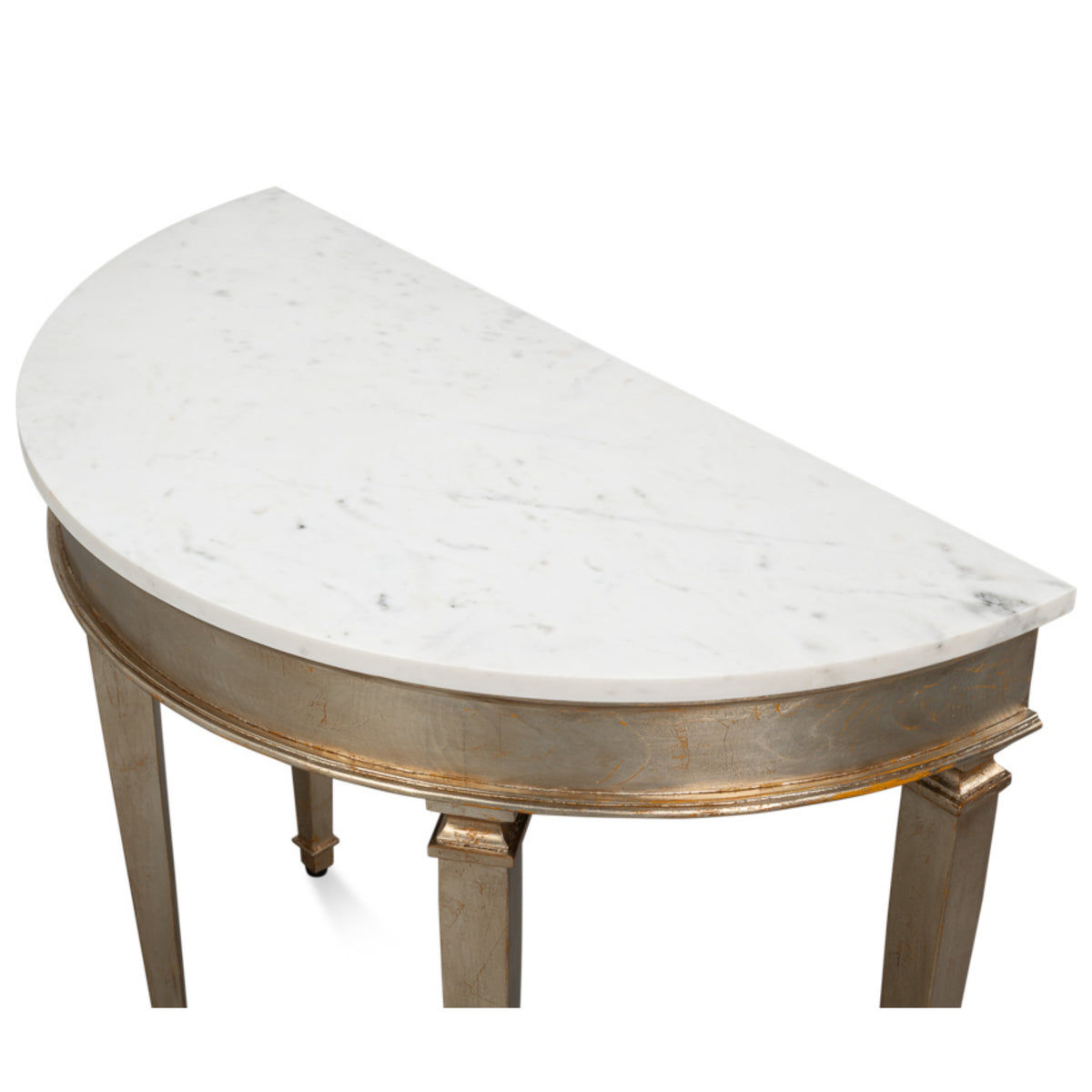 Aurélie Gold & Marble Demilune Console