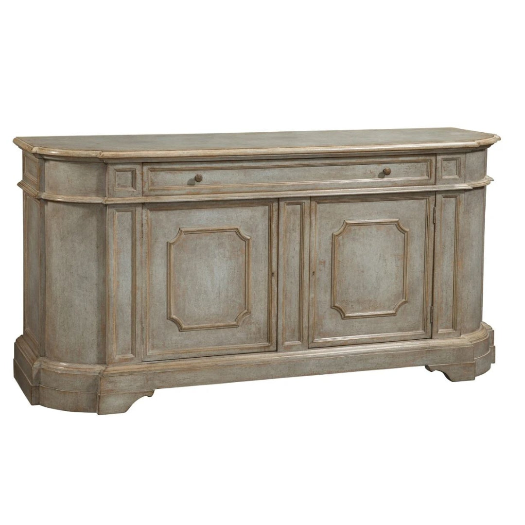 French Country Painted Demilune Buffet