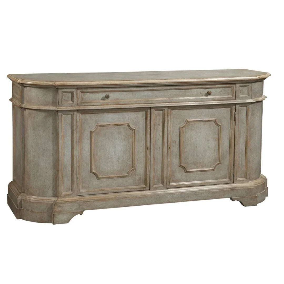 French Country Painted Demilune Buffet