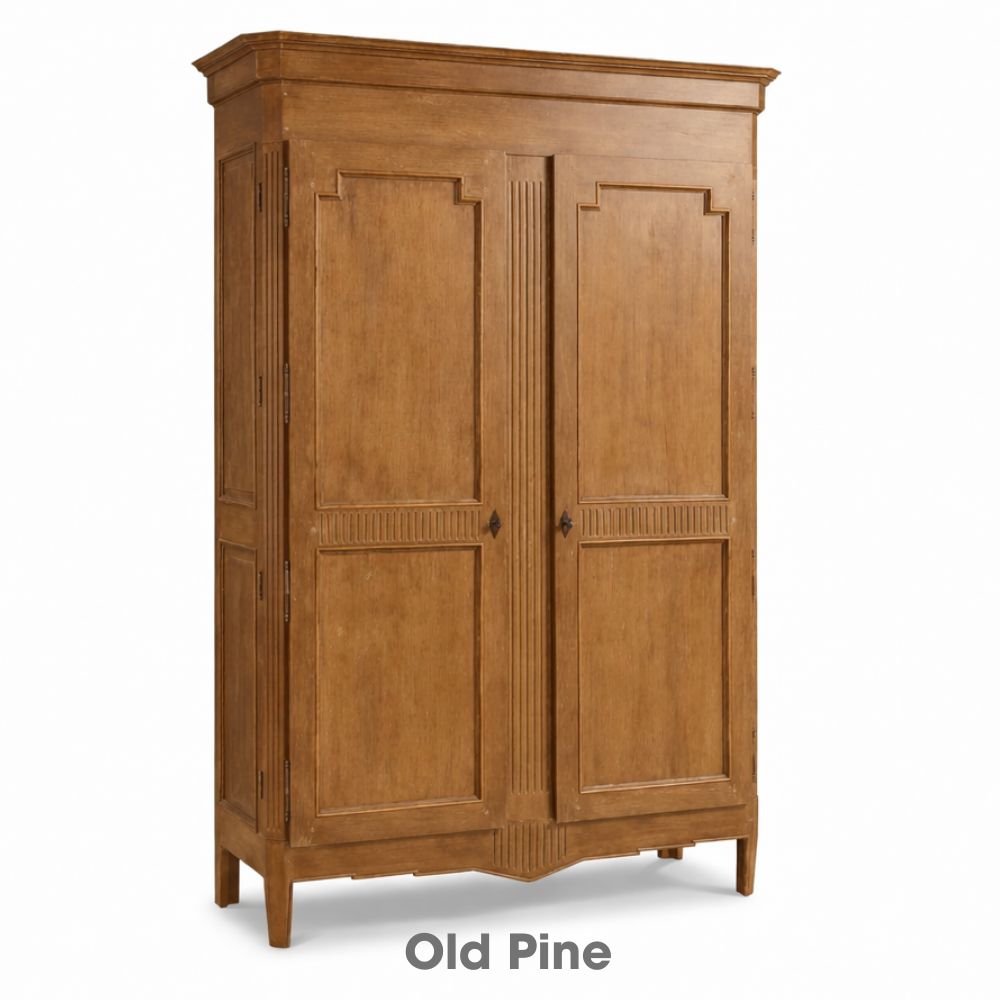 Regal French Carved Panel Armoire