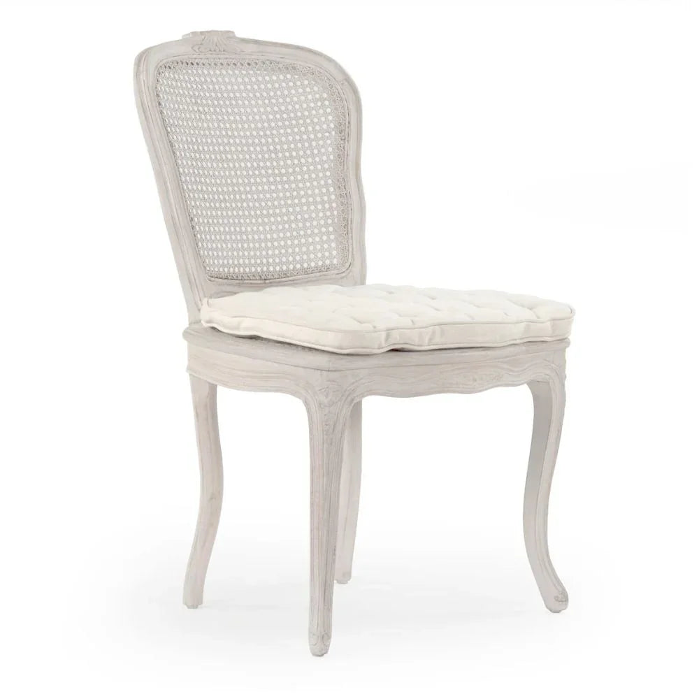 French Shabby Chic Cane Back Chair