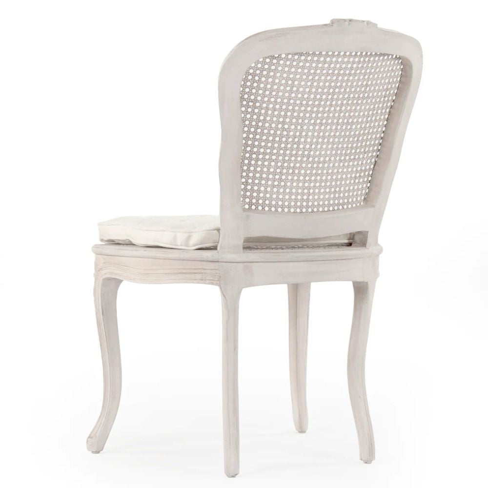 French Shabby Chic Cane Back Chair