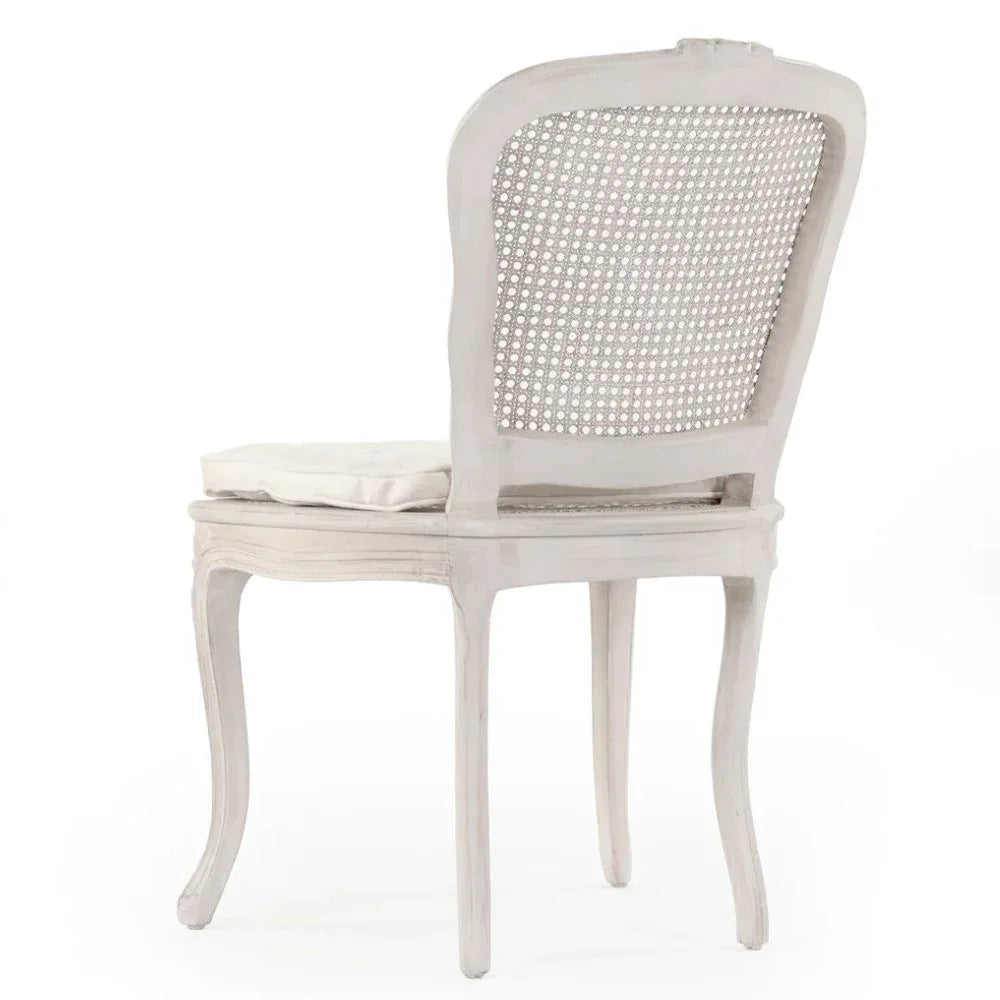 French Shabby Chic Cane Back Chair