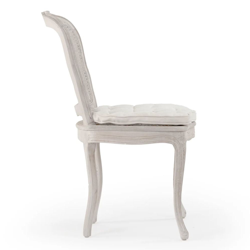 French Shabby Chic Cane Back Chair