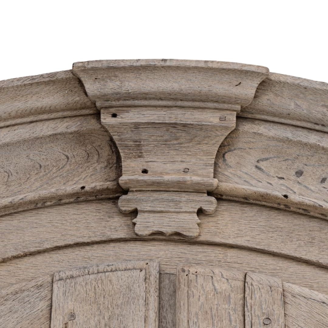 Arched Ornate French Cabinet with Mesh Wire Doors, Circa 1860