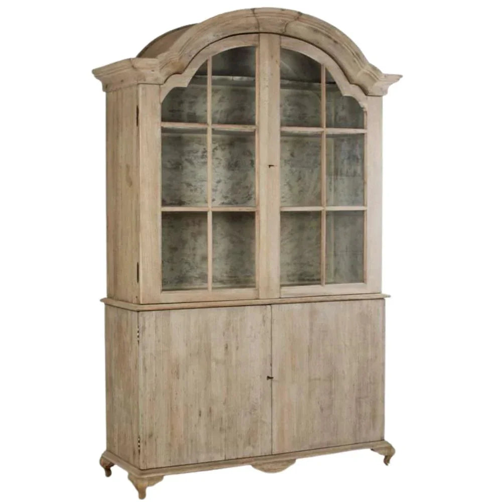 Arched French Country Display Hutch