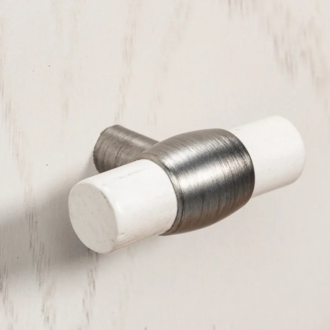Ash Wood White Round Coffee Table