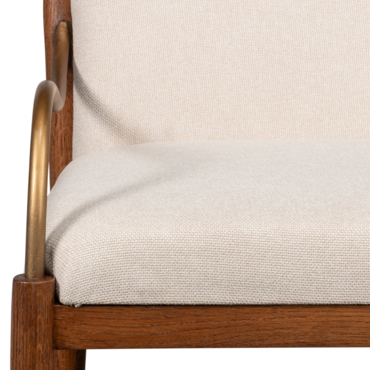 Aurelle Tan Upholstered Oak Dining Chair