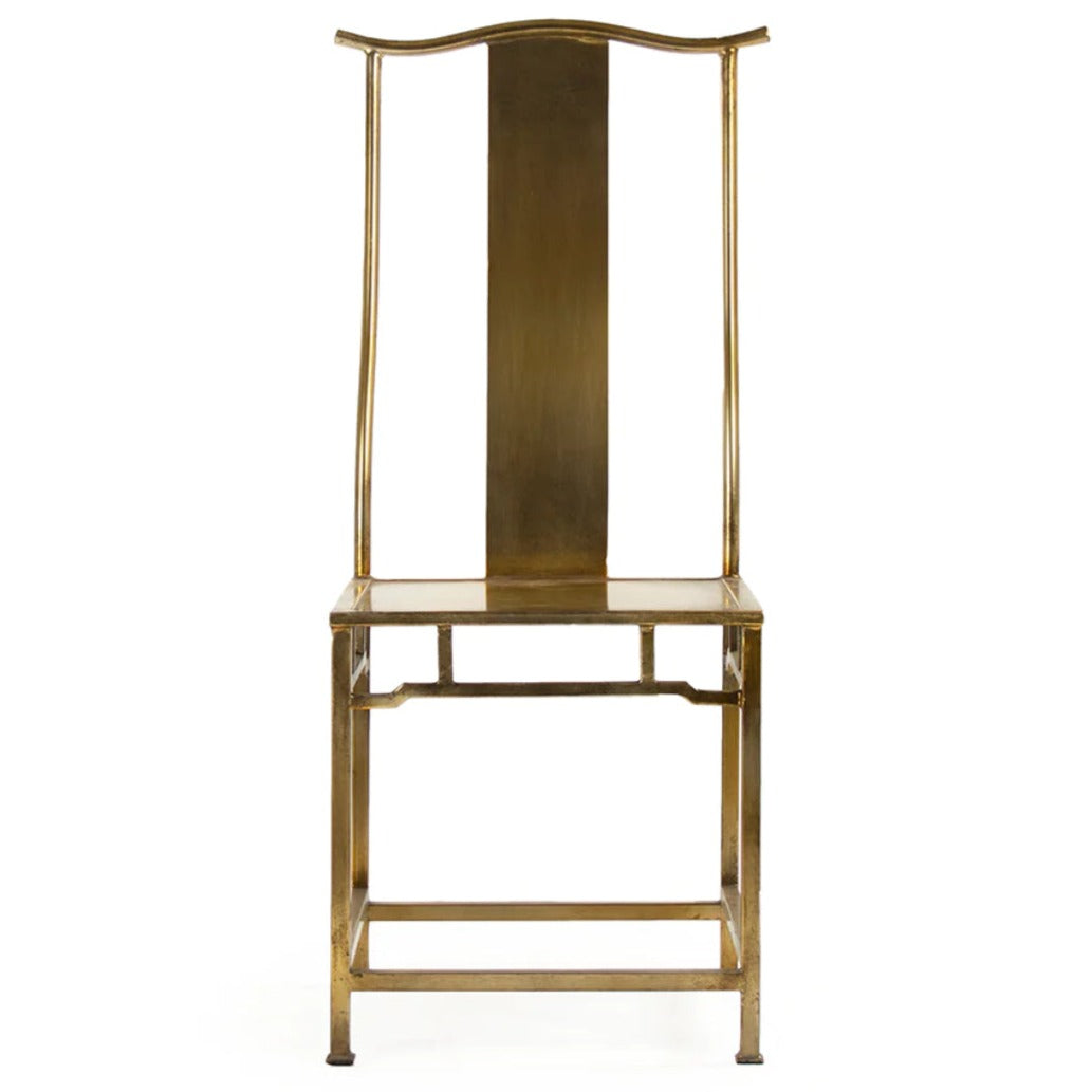 Contemporary Gold Side Chair