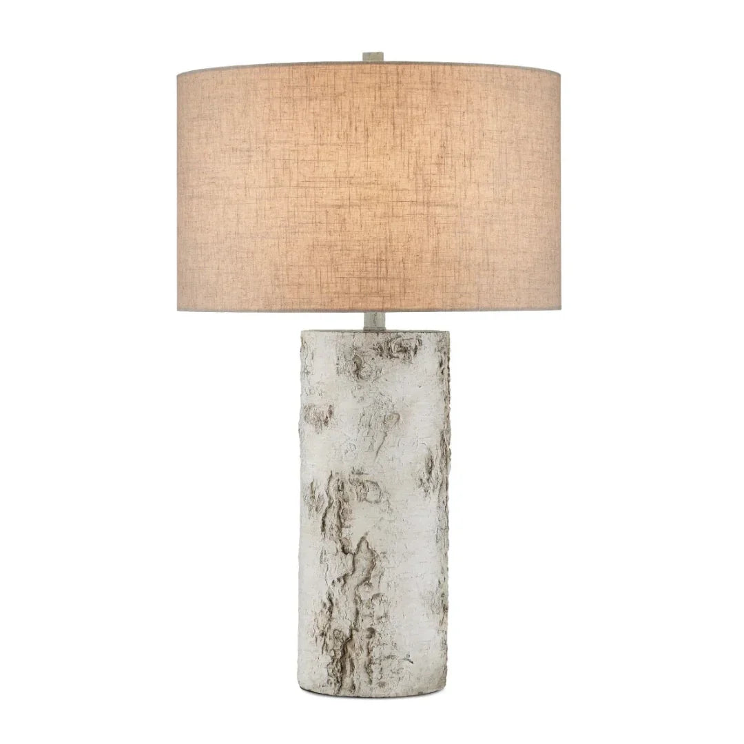Birch Concrete Tree Trunk Lamp