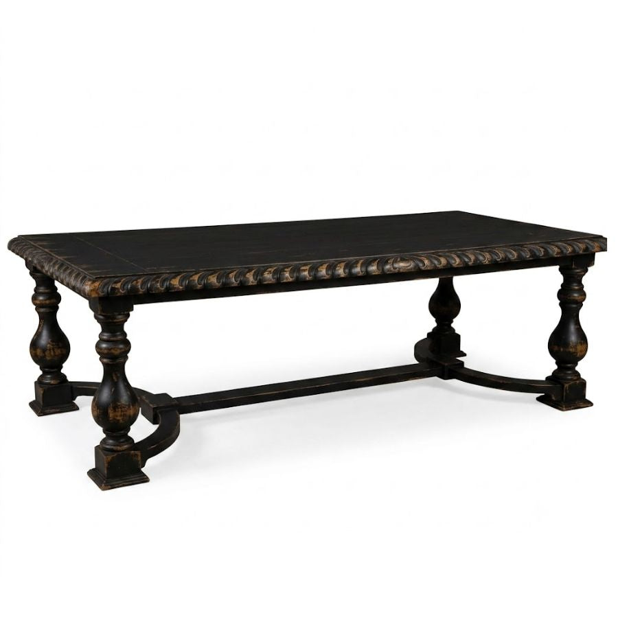 Black Extra Long Bianca Dining Table